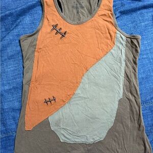 Star Wars Ewok Patchwork Tank Top with hood and fuzzy ears!!